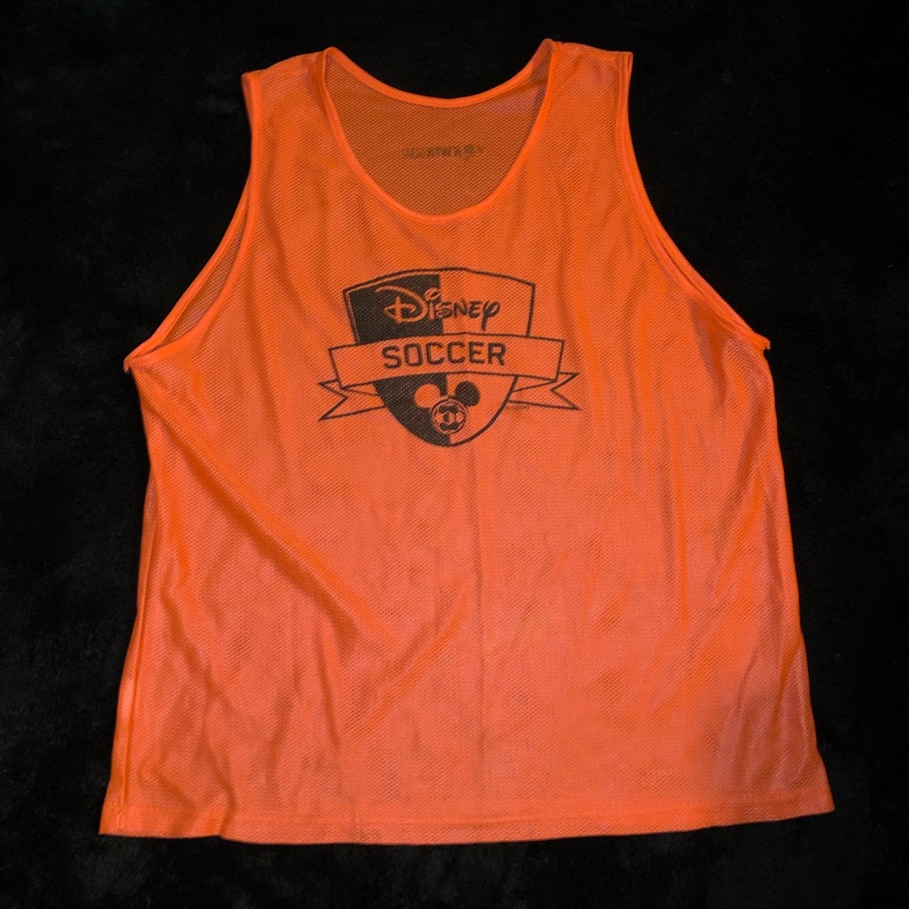 Disney Orange Mesh Soccer Training Tank Top